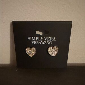 Simply Vera Vera Wang Sparkling Heart Earrings